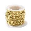 Brass Column & Round Beaded Link Chains CHC-P016-14G-01-4