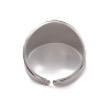 304 Stainless Steel Eye Open Cuff Rings for Women RJEW-G285-22P-3