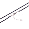 Leather Cord Necklace Making MAK-PH0002-2.0mm-01-3