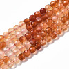 Natural Carnelian Beads Strands G-R462-A-030-1