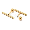Ion Plating(IP) 304 Stainless Steel Stud Earrings EJEW-Z034-04E-G-2