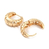 Rack Plating Brass Thick Hoop Earrings for Women EJEW-G363-07KCG-2