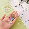 12Pcs 6 Style 201 Stainless Steel Pendants STAS-SZ0002-37-2