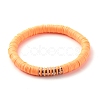 Synthetic Hematite & Polymer Clay Hieishi Stretch Bracelets Set for Women BJEW-JB07430-6