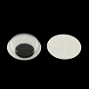 Black & White Plastic Wiggle Googly Eyes Buttons DIY Scrapbooking Crafts Toy Accessories with Label Paster on Back KY-S002B-5mm-2