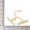 Brass Micro Pave Cubic Zirconia Chain Extender KK-L216-004D-G-3