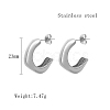 Stainless Steel Stud Earrings for Women QX9021-13-1