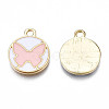 Alloy Enamel Pendants PALLOY-S133-008C-2