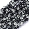 Crackle Glass Beads Strands X-CCG-Q002-8mm-11-2