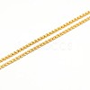Ion Plating(IP) 304 Stainless Steel Venetian Chain Necklace MAK-G004-06G-2