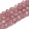 Natural Strawberry Quartz Beads Strands G-S332-8mm-006-1
