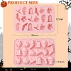 Halloween Theme DIY Skull & Witch Hat & Spider & Bat & Window Food Grade Silicone Molds SIL-CJC0001-05-2