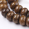 Natural Wood Lace Stone Bead Strands G-O162-15-8x12mm-3