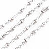 201 Stainless Steel Flat Round & Oval Link Chains STAS-N092-114-1