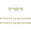 Round Glass Beaded Chains CHS-P016-35G-02-2