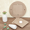 Round & Square MDF Wood Boards TOOL-WH0053-08-5