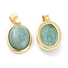 Natural Amazonite Pendants G-B012-10G-04-3