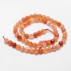 Natural Red Agate Beads Strands X-G-D840-34-4mm-2