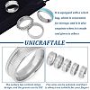 Unicraftale 10Pcs 5 Size 304 Stainless Steel Grooved Finger Ring Settings STAS-UN0041-21P-4