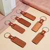 Rectangle Wood Blank Pendant Keychain FIND-WH0016-44-7