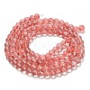 Drawbench Transparent Glass Beads Strands GLAD-Q012-8mm-01-4