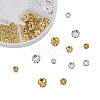 Brass Rhinestone Spacer Beads RB-JP0002-13A-7