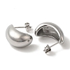 304 Stainless Steel Teardrop Stud Earrings for Wome EJEW-S237-01C-2