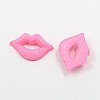 Acrylic Lip Shaped Cabochons BUTT-E024-A-08-2