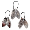 2Pcs Natural Mexican Agate Pendants G-B105-01G-1