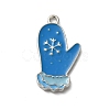 Winter Theme Alloy Enamel Pendants ENAM-M002-05E-P-1