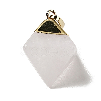 Natural Quartz Crystal Pendants G-P474-03G-07-1