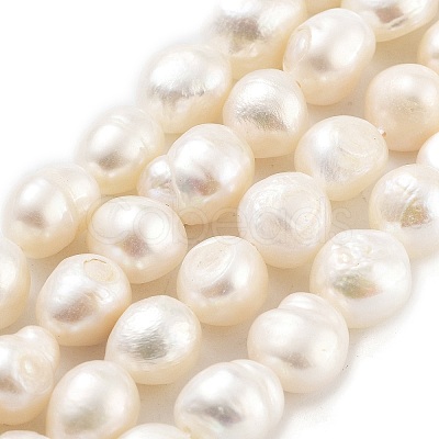 Natural Cultured Freshwater Pearl Beads Strands PEAR-P062-30A-1