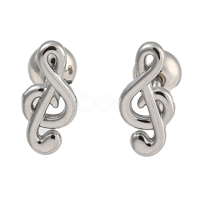 304 Stainless Steel Cartilage Earrings EJEW-B066-01E-P-1