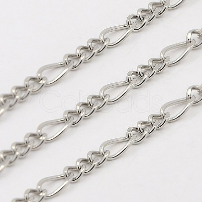 Tarnish Resistant 304 Stainless Steel Figaro Chains CHS-K001-82-B-1