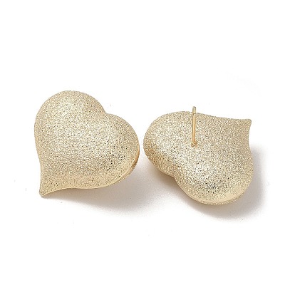 Brass Stud Earrings KK-L208-86G-1