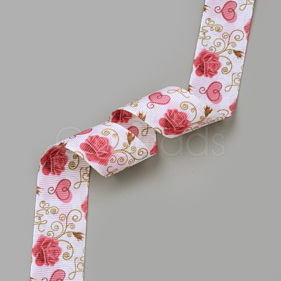 Printed Polyester Grosgrain Ribbon SRIB-Q019-F003-1