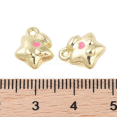 Rack Plating Alloy Enamel Charms FIND-B037-05G-01-1