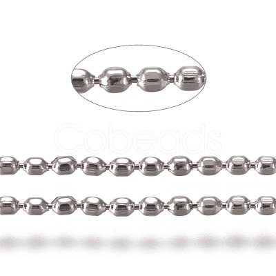 Tarnish Resistant 304 Stainless Steel Ball Chains CHS-E021-01D-P-1