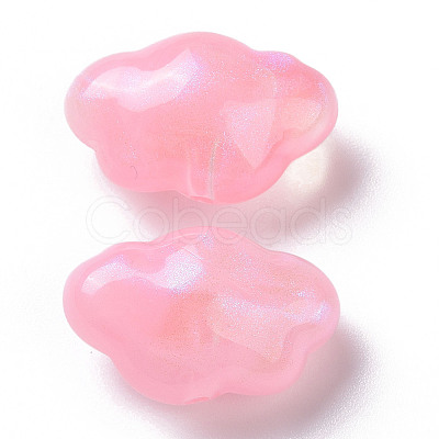 Opaque Acrylic Beads OACR-E014-17D-1