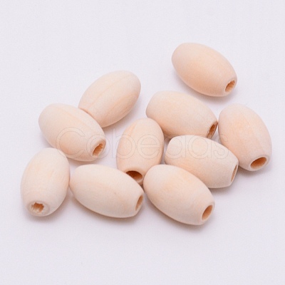 Unfinished Natural Wooden Beads WOOD-WH0109-04B-1