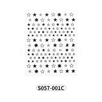 Nail Art Stickers Decals MRMJ-S057-001C-1