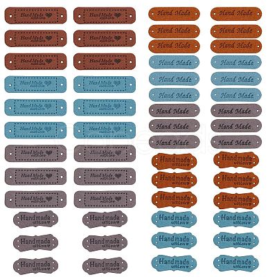 Microfiber Leather Labels DIY-SZ0001-69-1