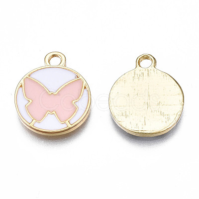 Alloy Enamel Pendants PALLOY-S133-008C-1