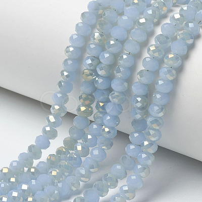 Electroplate Glass Beads Strands EGLA-A034-J4mm-H06-1