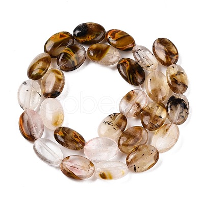 Synthetic Tigerskin Glass Beads Strands G-M206-49-1