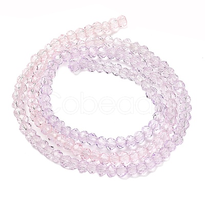 Transparent Painted Glass Beads Strands DGLA-A034-T2mm-A05-1