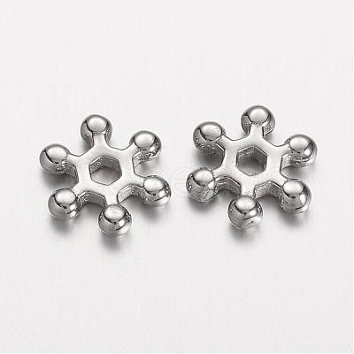 Tarnish Resistant 304 Stainless Steel Spacer Beads STAS-D166-52P-1