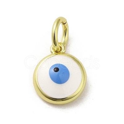 Brass Enamel Charms KK-E092-13G-04-1