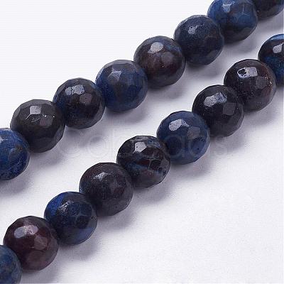 Natural Silver Leaf Jasper Beads Strands G-K181-8mm-O03-1