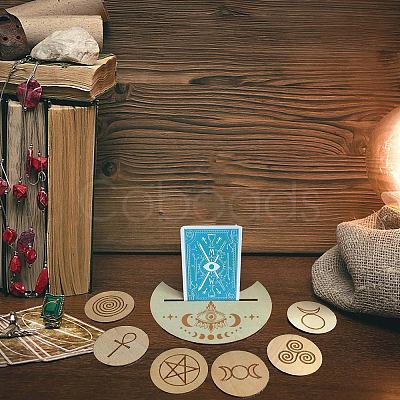 Natural Wood Card Stand for Tarot DJEW-WH0034-01J-1